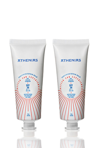 Athenias بلسم إصلاح واقي من الشمس SPF30+ مرطب مضاد للجفاف. بلسم الجسم للكوع و...