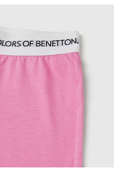 United Colors of Benetton Μπλουζάκι με ρίγες με ροζ λογότυπο για αγόρι - Σετ Jogger