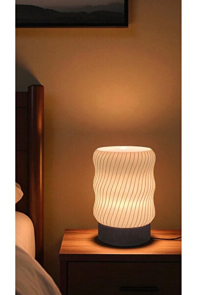 MEANFAB SOLSTİCE Abajur, Ofis Masa Lambası, Lambader, Arapuarlı 2mt Kablolu