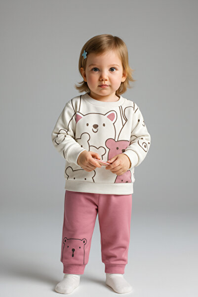 Mai Perla Smile Bear Nose 2 Li Unisex Bebek Alt Üst Takım