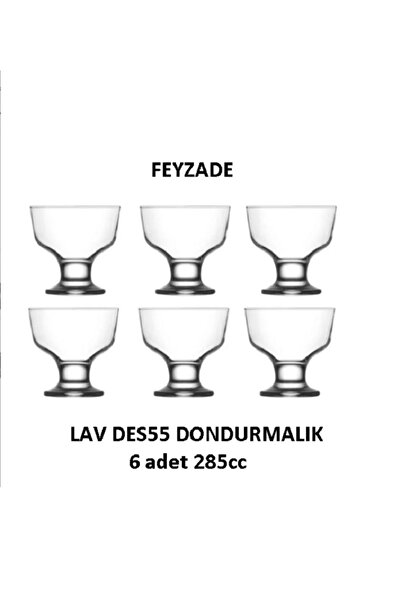 LAV Tatlı ve Dondurma Kasesi Seti 6 ADET 285cc (DES55)