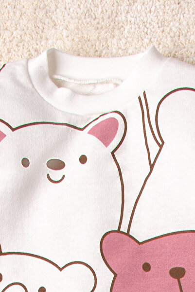 Mai Perla Smile Bear Nose 2 Li Unisex Bebek Alt Üst Takım