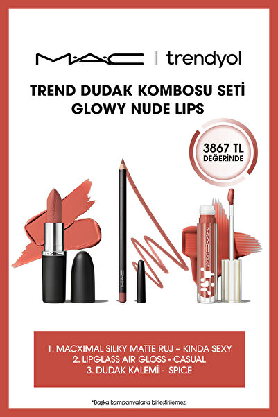 M.A.C Trend Dudak Kombosu Seti Glowy Nude Lips