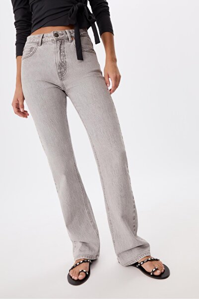 Stradivarius D98 straight fit vintage görünümlü jean