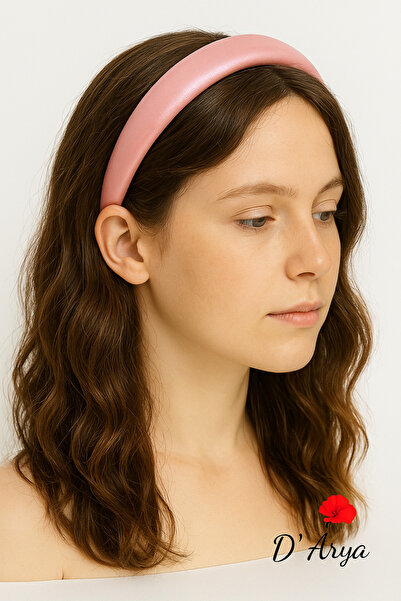 Darya D’Arya Pearlescent Pink Shiny Handmade Thick Hair Crown for Girls and Y...
