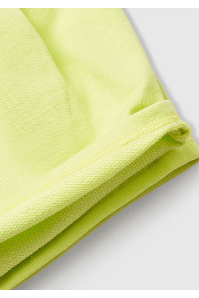 United Colors of Benetton Kız Çocuk Sarı Benetton Logo İşlemeli Beli İpli Şort