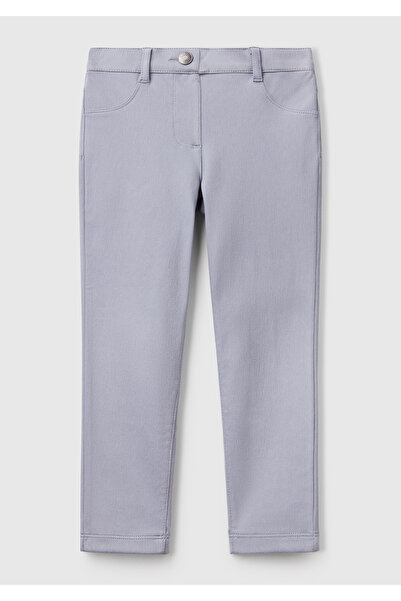 United Colors of Benetton Детски тесни панталони в лилав разтеглив плат