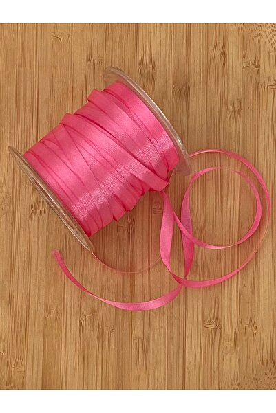 Ulutaş Κορδέλα Κεντήματος Μεταξωτή 7mm 47 γιάρδες Χρώμα Νο: 25 Ροζ.