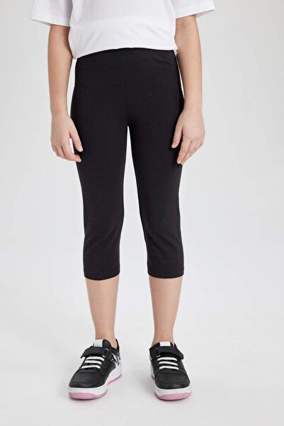 DeFacto Kız Çocuk Midi Basic Düz Tayt B5656A824SM