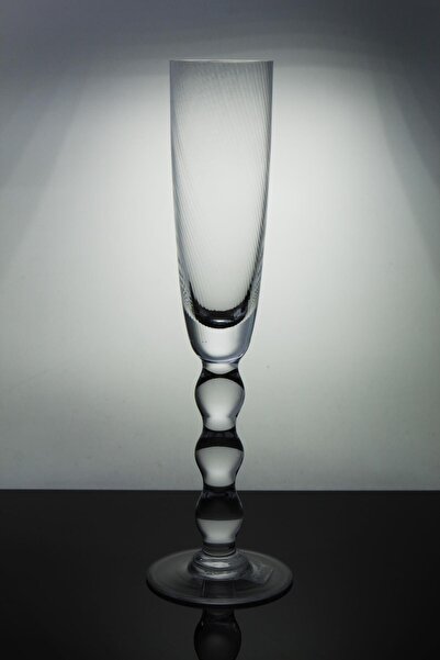 Paşabahçe Denizlicam El İmalatı Kristal Optikli Şampanya Kadeh 1 Adet 555856 31073