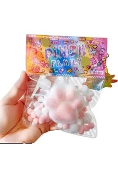 Vovo Store Sukuşi Yeni Nesil Oyuncak Kedi Patisi – Squishy Pati | Karışık Ren...