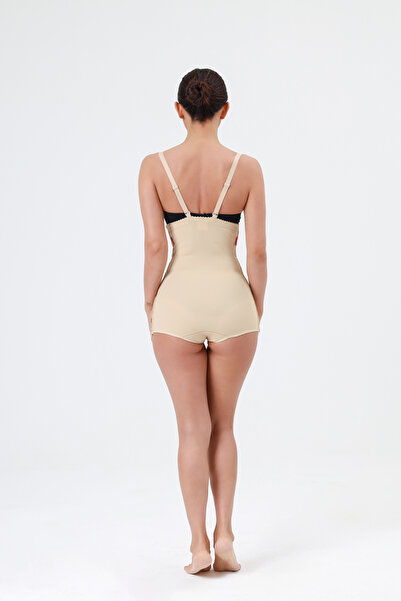 LİPOTEKS Post-Operative Two-Sided Agraffed Closed Back Swimsuit Type Liposuction Corset