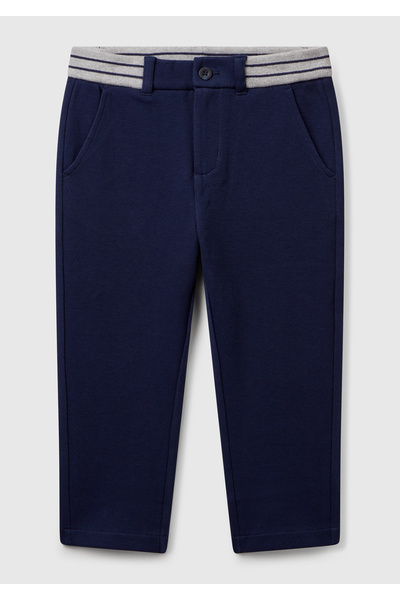 United Colors of Benetton Pantaloni de trening pentru băiat, albastru bleumar...