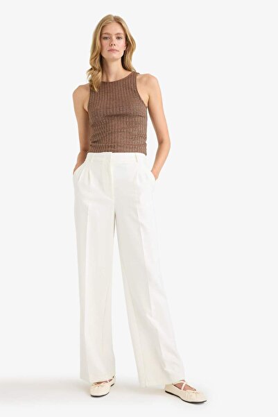 DeFacto Slim Fit Slim Fit Crew Neck Ασημί υφασμάτινο εσώρουχο F5509AX25SM