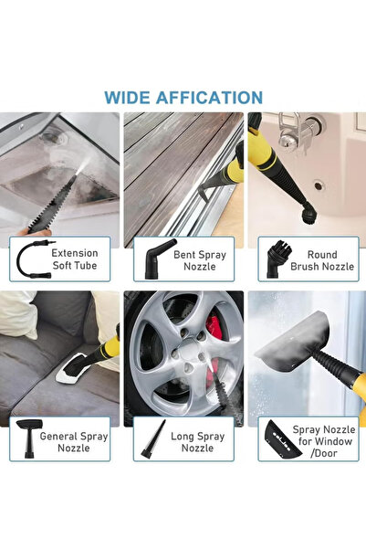 Zoom Plus Portable Handheld Steam Cleaner 1000W Multifunctional High Temperature Pressurized Steam C