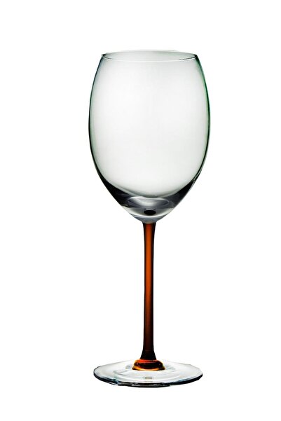 Paşabahçe El İmalatı Kristal Kahverengi Dekorlu Şarap Kadehi 1 Adet 31750