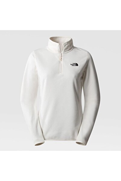 THE NORTH FACE W 100 Glacıer 1/4 Zıp - Eu White