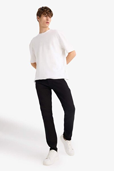 DeFacto Pedro Slim Fit Dar Kalıp Normal Bel Dar Paça Jean Pantolon S2711AZ21SP