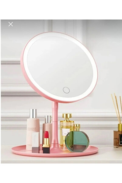 MİMOZA PARK 3 Modlu Oval Stil Led Işıklı Portatif Makyaj Aynası Masa Lambası ...