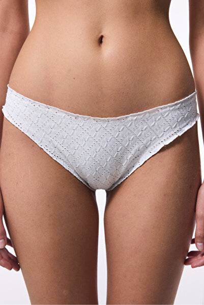 Penti Off White Arizona Ruffle Slip Bikini Bottom