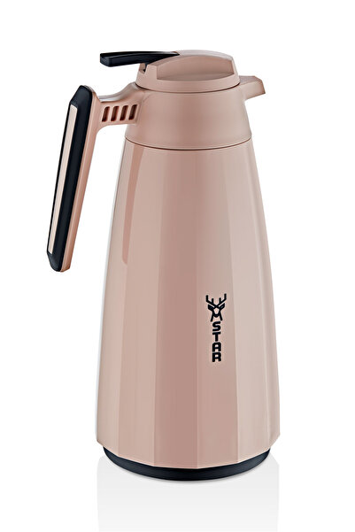 Star Termos Dinamik Serisi 1.5 LT Cam Termos - Pudra / soft touch | 12 saat s...