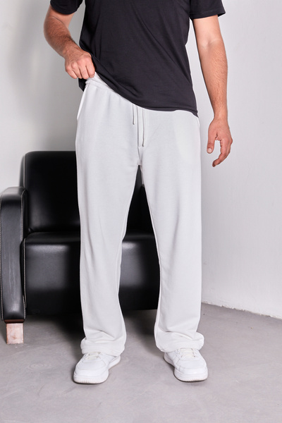 STOCX Men's Baggy Fit Sweatpants – with Pockets and Straight Leg