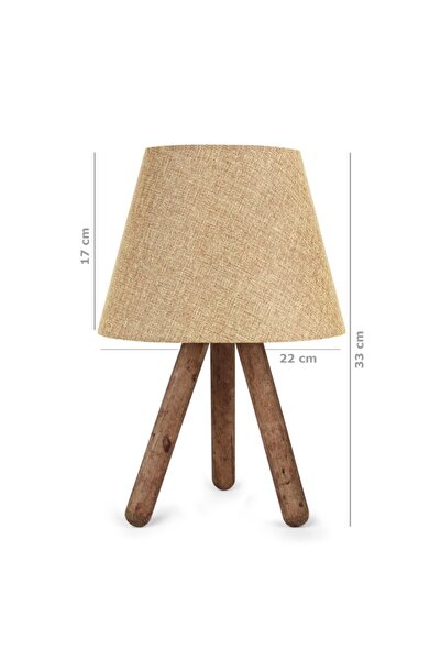 HOMİNG Luce Design Evmodu - Three Leg Wooden Lampshade