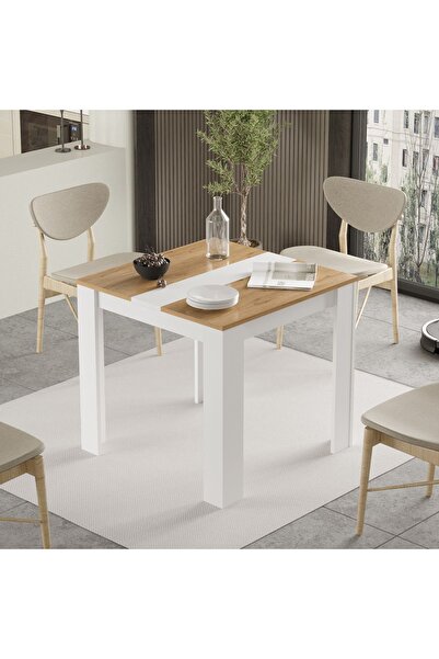 Yurupa Aven Yemek Masası 80x80 Sepet-Beyaz AVE20-SW