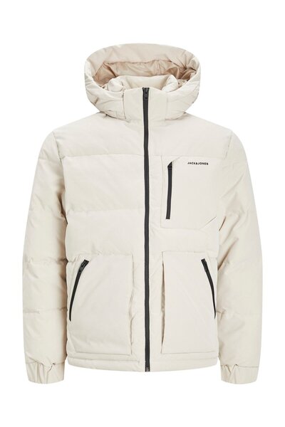 Jack & Jones Jack&Jones Minimalist Oversize Kapüşonlu Erkek Kışlık Mont