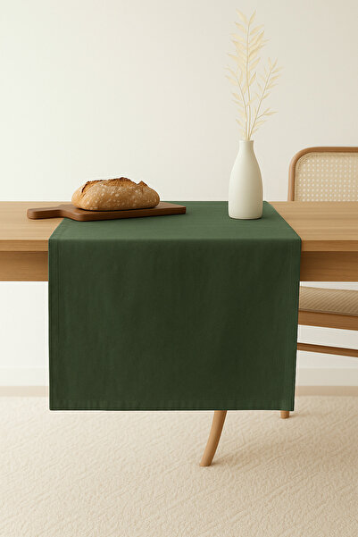 Wellstil قسط |   عداء كتان كاكي 40×150 سم