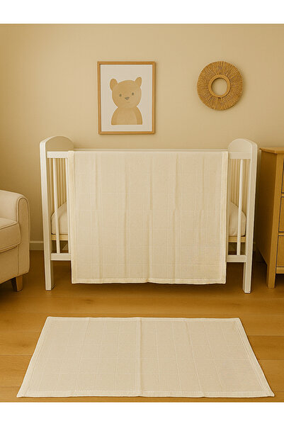 Shadro Textile طقم بطانية وغطاء موسلين قطني للأطفال متعدد الأغراض مكون من قطع...