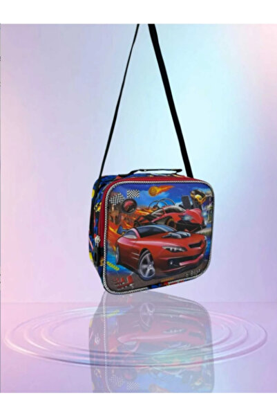 Benittokids Relaxion Glitter Red Car Patterned Thermal Lunch Box 3323