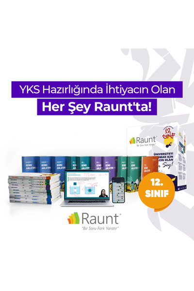 Raunt Premium YKS 2026 TYT Seti (12. Sınıf & Mezun) | Koçluk, Kamplar ve Kitaplar | Full Paket