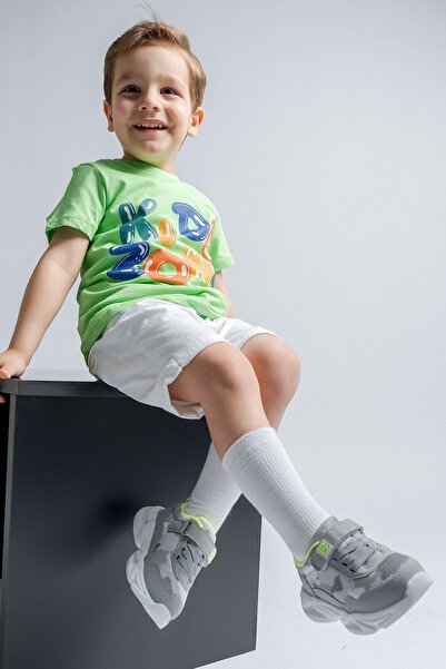 mnpc Gray Lighted Boys' Sneakers