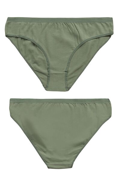 ÖZKAN underwear Özkan 26804 7 pachete pentru femei din bumbac Lycra, flexibili, confortabili, chiloți de bikini cu alunecare