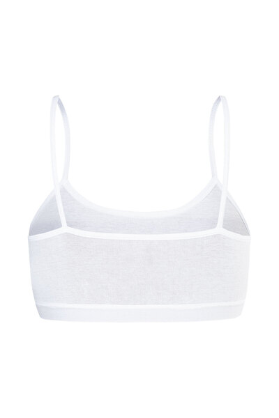 ÖZKAN underwear Özkan 42324 3'lü Paket Kız Çocuk Pamuklu Karışık Renk Süprem Pedsiz Alıştırma Sütyeni Esnek Rahat In
