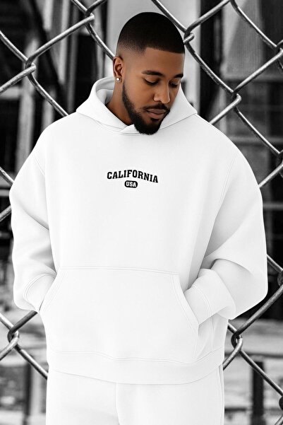 DM DOLCE MORE Hanorac supradimensionat cu imprimeu CALIFORNIA SUA