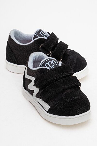 mnpc Erkek Çocuk Siyah Hakiki Deri Günlük Ayakkabı