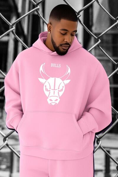 DM DOLCE MORE سويت شيرت بطبعة بوجا شيكاغو مقاس كبير