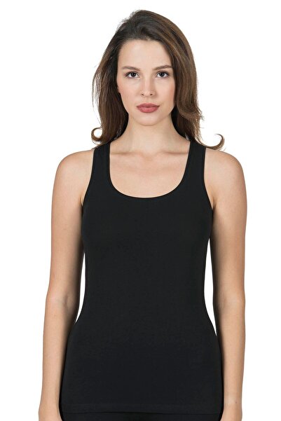 ÖZKAN underwear Özkan 23320 6 Pack Women's Cotton Lycra Single Jersey Flexible Comfortable Thick Strap Athlete