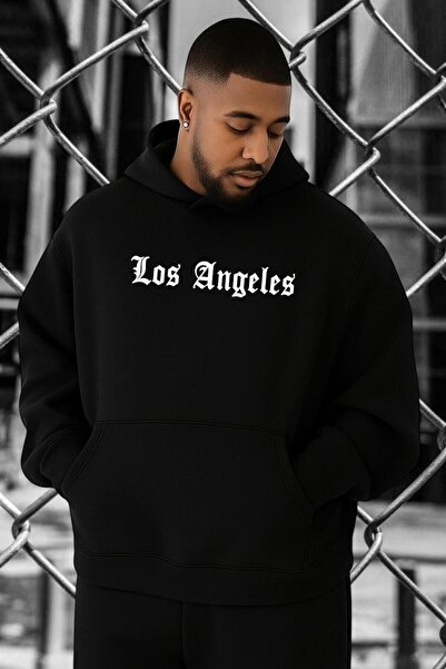 DM DOLCE MORE Hanorac supradimensionat cu imprimeu LOS ANGELES