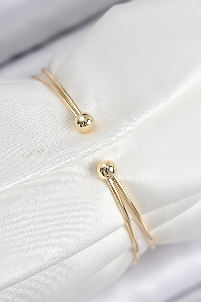 Lisinya Brass Zircon Stone Pearl Model Gold Color Women's Bracelet -