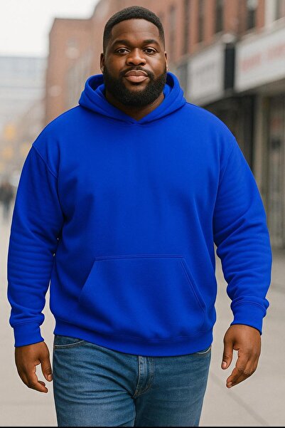 DM DOLCE MORE سويت شيرت بقلنسوة مقاس كبير للجنسين