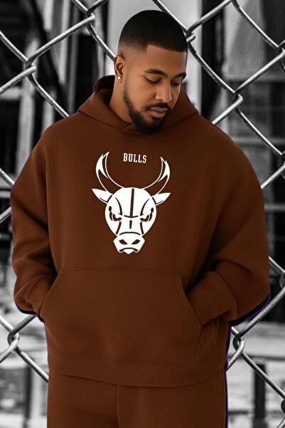 E-ROMA سويت شيرت بطبعة بوجا شيكاغو مقاس كبير