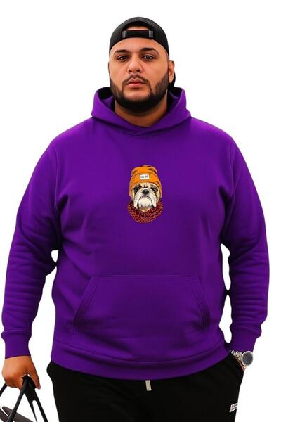 DM DOLCE MORE Hanorac supradimensionat cu imprimeu câine