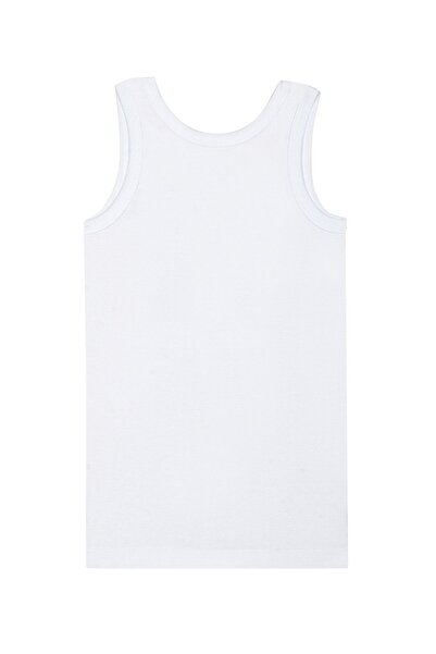 ÖZKAN underwear Özkan 0800 - 10 Pack Girl's Rib, 100% Cotton, Flexible and Comfortable, Thick Strap Collar Brode Daisy D