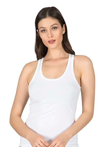 ÖZKAN underwear Özkan 7416 - 3 Pack Women's Single Jersey Flexible Comfortable Sneakers, Thick Straps and Cross Back