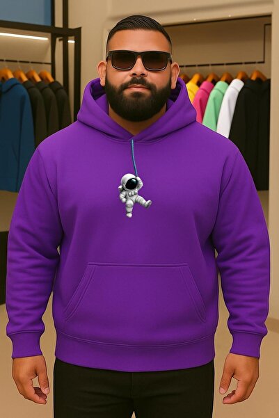 DM DOLCE MORE Hanorac supradimensionat cu imprimeu astronaut