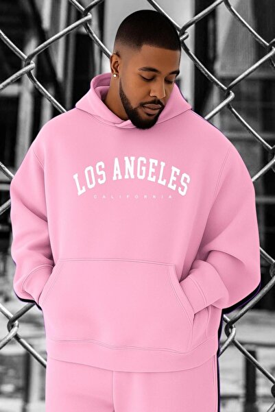 DM DOLCE MORE Hanorac supradimensionat cu imprimeu LOS ANGELES