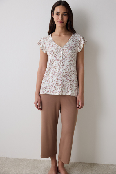 Penti Lilah Capri Multicolor Pajama Set